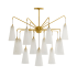 Arteriors Mika 18 Light 41" Wide Chandelier Opal Swirl