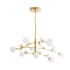 Arteriors Maser 18 Light 45" Wide LED Chandelier Antique Brass