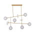Arteriors Meridian 10 Light 54" Wide LED Linear Chandelier Antique Brass