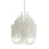 Arteriors Tilda 5 Light 21" Wide Abstract Chandelier White / Whitewash Stained