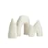 Arteriors Isla 13" Tall Rice Stone Landscapes Sculpture - Set of 3 Ivory