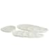 Arteriors Chesapeake Rice Stone Trays - Set of 3 White