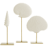 Arteriors Shell Resin Nautical and Ocean Sculptures - Set of 3 White