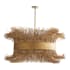 Arteriors Filamento 6 Light 42" Wide Abstract Drum Chandelier Antique Brass / Natural