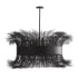 Arteriors Filamento 6 Light 42" Wide Abstract Drum Chandelier Black / Black Stained