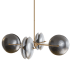 Arteriors 40" Wide LED Chandelier Antique Brass