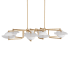Arteriors 8 Light 56" Wide Linear Chandelier Antique Brass