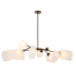 Arteriors Grozny 12 Light 44" Wide Linear Chandelier with Frosted Glass Shades Frosted