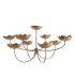 Arteriors Encinitas 8 Light 58" Wide Chandelier Antique Brass