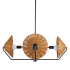 Arteriors Coleman 4 Light 34" Wide Chandelier Natural