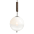 Arteriors Flagstaff 15" Wide Wood Pendant with Frosted Ombre Glass Shade Frost Ombre