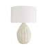Arteriors Tangier Lamp 30-1/2 Inch Egg Shell Ceramic