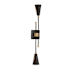 Arteriors Herrera 2 Light 33" Tall Wall Sconce with Iron Shades Antique Brass