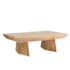Arteriors Jetson 51" Wide Wood Table Washed Tobacco