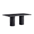 Arteriors Gemini 72" Wide Concrete Table Matte Carbon