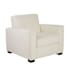 Arteriors Dodson 36" Wide Wood Framed Fabric Accent Chair White