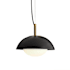 Arteriors Glaze 12" Wide Pendant with Ceramic and Opal Glass Shades Matte Black