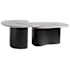 Arteriors Melt 2 Piece Mango and Marble Table Set Galaxy