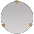 Arteriors Clasp 36-1/2" Oval Flat Resin Semi Frameless Accent Mirror Bronze