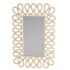 Arteriors 28" W x 42-1/2" H Rectangular Bathroom Mirror Ivory / Cotton Rope