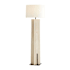 Arteriors Fortunata 61" Tall Torchiere Floor Lamp with Microfiber Shade Ivory