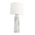 Arteriors Heather 32" Tall Buffet Table Lamp with Linen Shade Thundercloud
