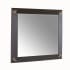 Arteriors Calpini 42" W x 42" H Square Wood Framed Bathroom Mirror Sable