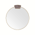 Arteriors Cersei 36" W x 38-1/2" H Circular Framed Bathroom Mirror Antique Brass