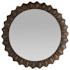 Arteriors Greenly 59" Diameter Circular Flat Iron Framed Accent Mirror Bronze