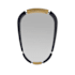 Arteriors Hitchcock 26-1/2"W x 37-1/2"H Oval Flat Wood Framed Accent Mirror Ebony