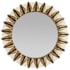 Arteriors Goldie 50" Oval Flat Iron Framed Accent Mirror Antique Brass