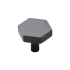 Ashley Norton Solid Brass Hex 1-3/8 Inch Geometric Cabinet Knob Dark Oil Rubbed