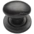 Ashley Norton Luxury Solid Bronze 1-1/2" Oval Egg Cabinet / Drawer Knob with Backplate Dark Bronze