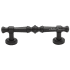 Ashley Norton Kali 3-3/4" Center to Center Luxury Solid Bronze Bold Vintage Cabinet Handle / Drawer Pull Dark Bronze