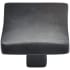 Ashley Norton Solid Bronze Puffed 1-1/4 Inch Square Cabinet Knob Dark Bronze
