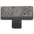 Ashley Norton Solid Bronze Textured 3/4 Inch Rectangular Cabinet Knob Dark Bronze