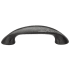 Ashley Norton Solid Bronze Tapered 3-3/4 Inch Center to Center Arch Cabinet Pull Dark Bronze