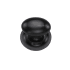 Ashley Norton Solid Brass Egg 1-1/2 Inch Oval Cabinet Knob with Backplate Dark Oil Rubbed