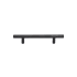 Ashley Norton Solid Brass Modern 4 Inch Center to Center Bar Cabinet Pull Dark Oil Rubbed