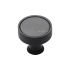 Ashley Norton Blackburn 1-1/4" Round Diamond Knurled Luxury Solid Brass Cabinet / Drawer Knob Dark Oil Rubbed
