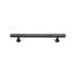 Ashley Norton Solid Brass Square Profile 6 Inch Center to Center Bar Cabinet Pull Dark Oil Rubbed