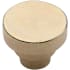 Ashley Norton Solid Bronze Round Step 1-1/4 Inch Mushroom Cabinet Knob Natural Bronze