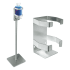 ASI Wipes Dispenser Holder - Attachment for Stand or Wall Mounted Satin Stainless Steel