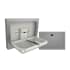 ASI Stainless Steel Surface Mounted Baby Changing Station Satin Stainless Steel