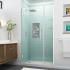 Aston Belmore GS 72" High x 47" Wide Hinged Frameless Shower Door with 33" Door Width and Clear Glass Chrome