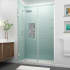 Aston Belmore GS 72" High x 55" Wide Hinged Frameless Shower Door with 33" Door Width and Clear Glass Chrome
