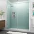 Aston Belmore GS 72" High x 67" Wide Hinged Frameless Shower Door with 33" Door Width and Clear Glass Stainless Steel