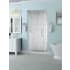 Aston Belmore 72" High x 33" Wide Hinged Frameless Shower Door with 23" Door Width and Clear Glass Chrome