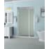 Aston Belmore 72" High x 40" Wide Hinged Frameless Shower Door with 26" Door Width and Frosted Glass Chrome
