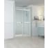 Aston Rivage 76" High x 48" Wide Sliding Frameless Shower Door with 48" Door Width and Clear Glass Chrome